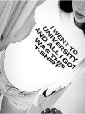 Zara tshirt - “I went to University and all I got was this tshirt”